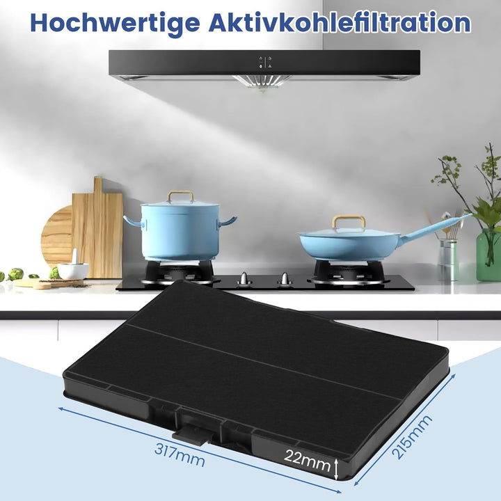 Aktivkohlefilter Dunstabzugshauben für Bosch DHZ5346 / DHZ5345 / 00705432/11026771 Dunstabzugshaube