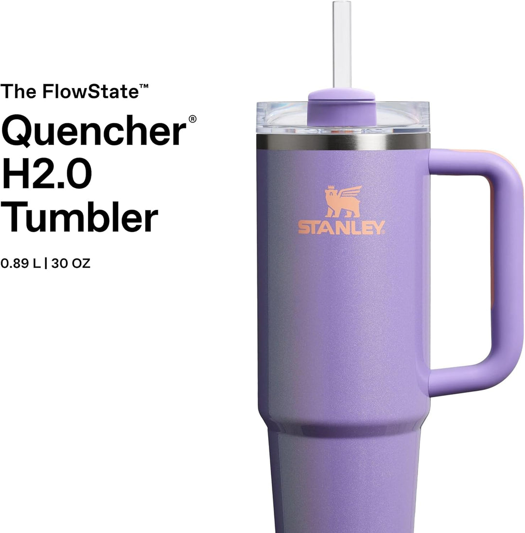 STANLEY 1913 Quencher H2.0 Flowstate Trinkflasche Mit Strohhalm 0.89L - Thermobecher Kühlt 9 Stunden