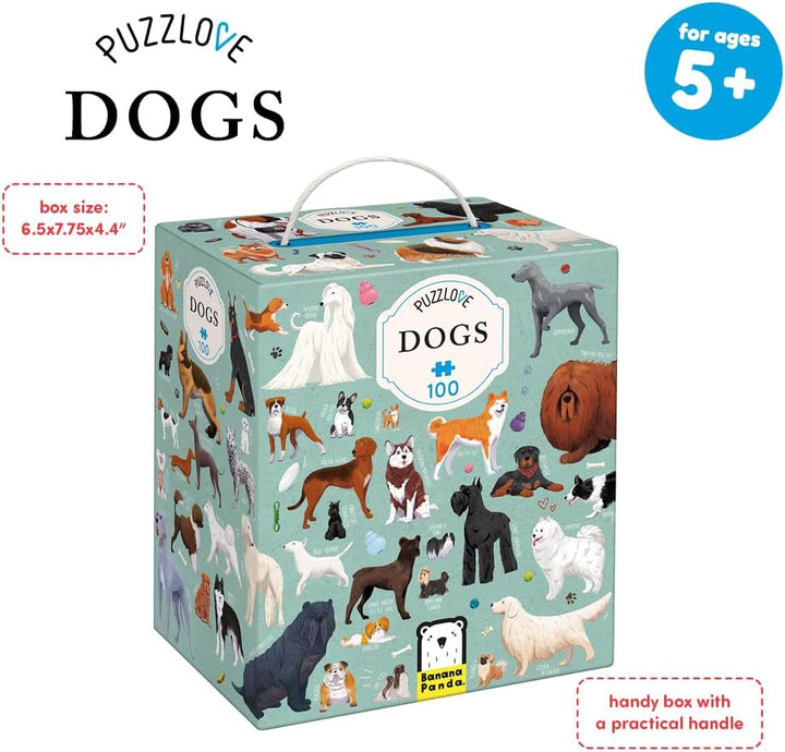 Banana Panda Puzzlove Puzzle Dogs - für Kinder ab 5 Jahren - Bodenpuzzle - Puzzle mit Hunden für Kin