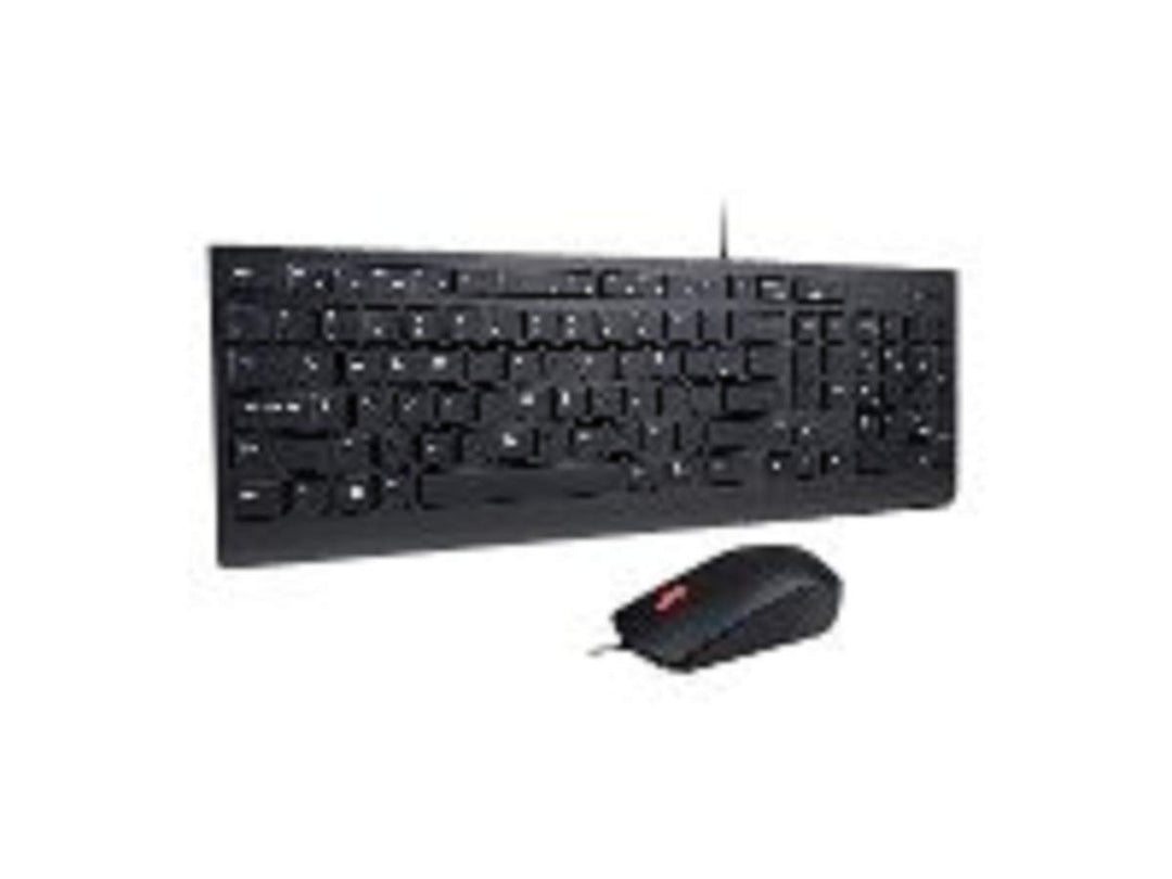 Lenovo Essential Wired Combo Tastatur-und-Maus-Set USB Deutsch für ThinkPad L470 P51 P71 ThinkStatio