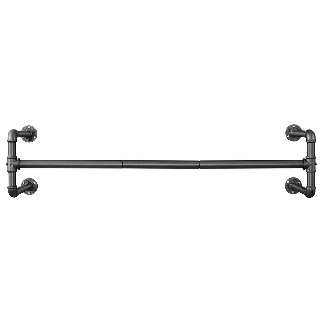 SONGMICS Wandgarderobe, Kleiderstange, Röhrenimitat, Industriestil, 112 x 30 x 29,3 cm, 60 kg Tragla