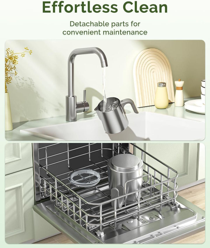 Maestri House Milchaufschäumer, 500ml 4-in-1 Elektrischer Milchschäumer, 600W Smart Touch Control fü