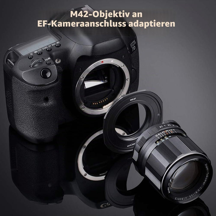 K&F Concept M10135 M42-Canon EOS Hochpräziser Adapterring Objektivadapter Objektiv Mount Adapter Rin