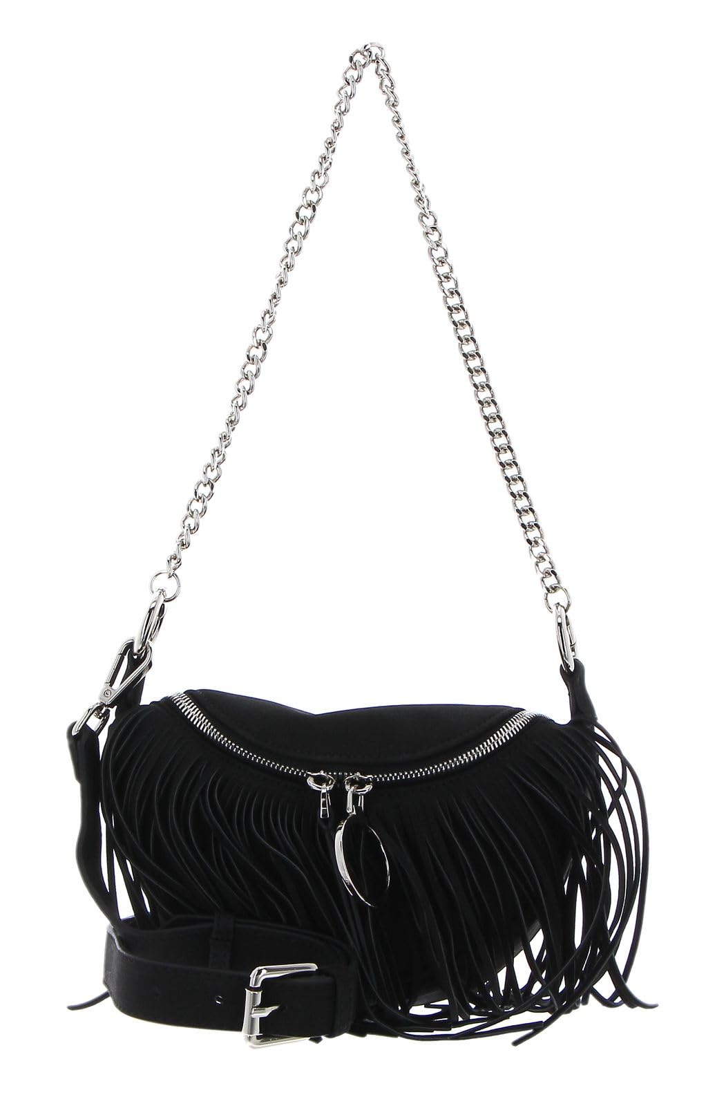 Seidenfelt Fringes Skien Schultertasche 22 cm