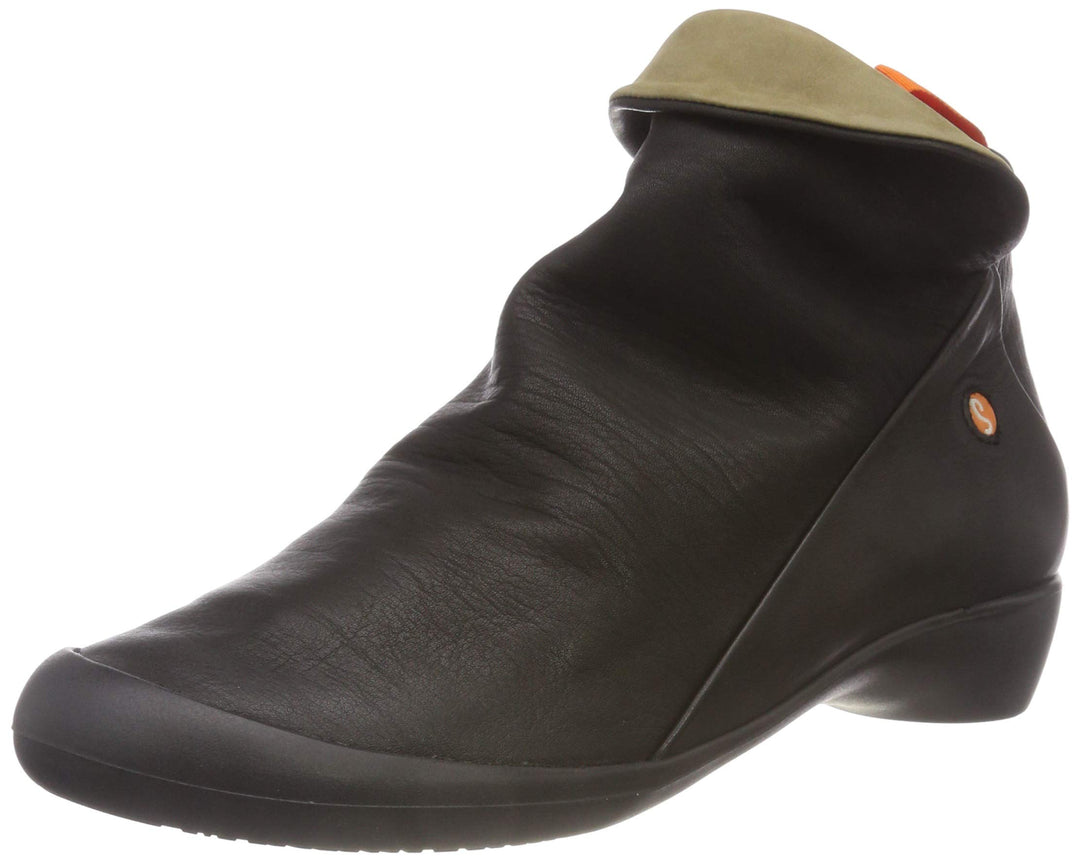 Softinos Mädchen Farah Smooth Combi Stiefeletten, Schwarz (Black/Smoke 552), 35 EU