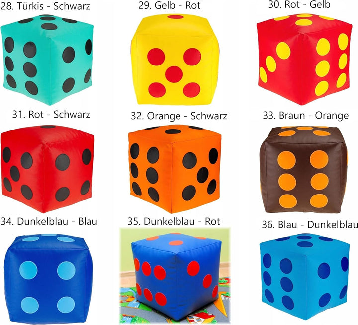 FKL DESIGN Home Deco Sitzsack Sitzwürfel Sitzhocker Sitzsäcke Kinderzimmer Sessel Sitzsack Sitzkisse