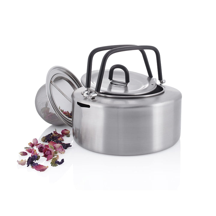 Tatonka Teekessel Teapot 1,0 L - Wasserkessel aus Edelstahl mit 1 Liter Volumen - Inklusive Teesieb