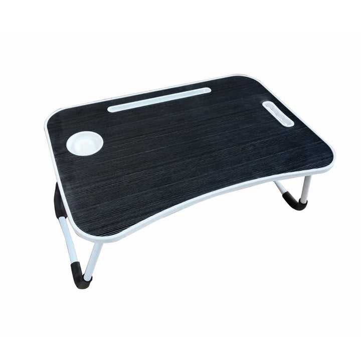 PrimoLiving klappbarer Laptoptisch mit Tassenhalterung - Handy-/Tabletschlitz Laptop Tisch für Couch