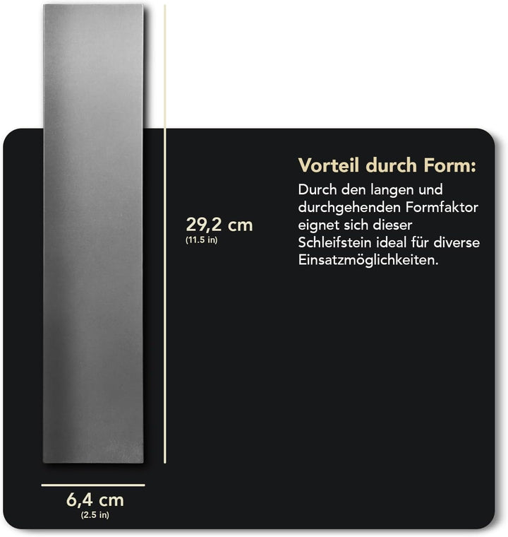 DMT Dia-Sharp Diamant-Schleifstein, extra-fein, 29.2cm / 11.5 Zoll, 1 Stück, D11E, Extra-Fein
