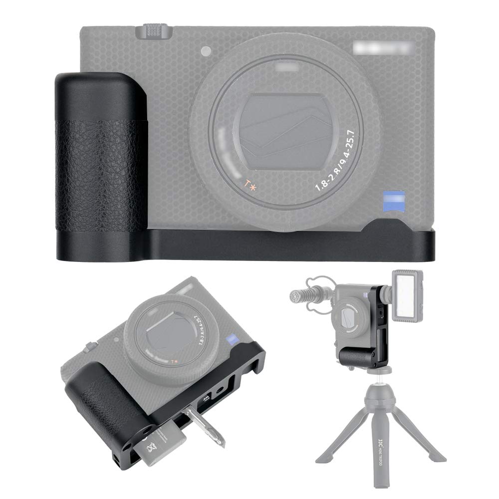 JJC Handgriff Kameragriff Metall L-Platte für Sony ZV-1 ZV1 Vlog-Kamera