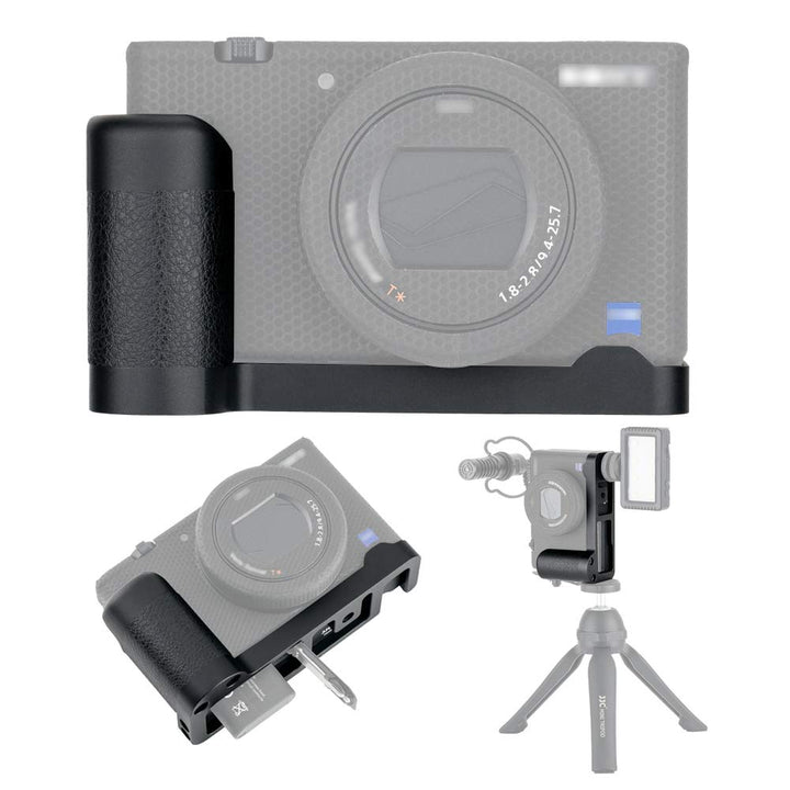 JJC Handgriff Kameragriff Metall L-Platte für Sony ZV-1 ZV1 Vlog-Kamera