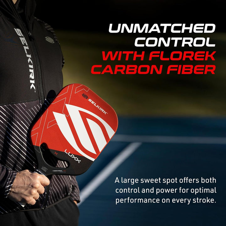 Selkirk Sport LUXX Control Pickleball-Paddel | Kohlefaser-Paddel mit Polypropylen-X7-Kern | Entwicke