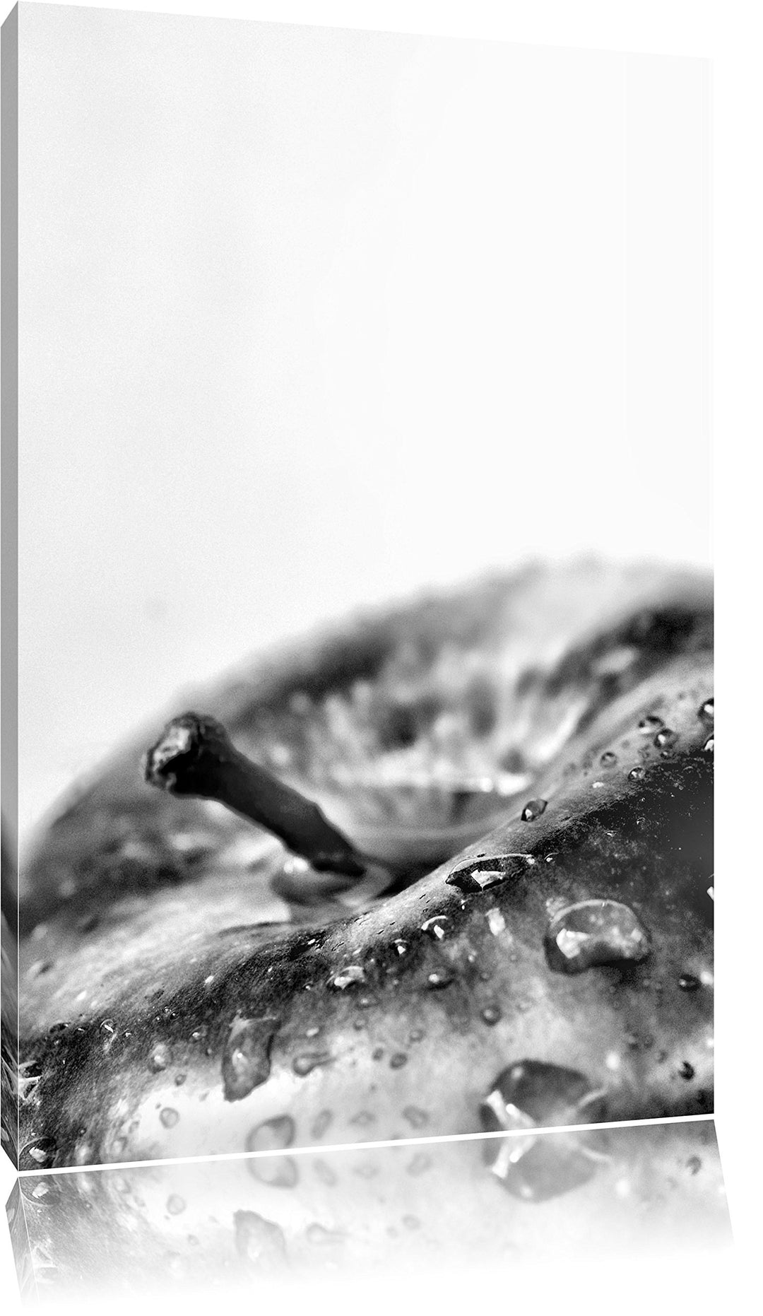 Pixxprint Tropfen auf Apfel als Leinwandbild/Grösse: 100x70 / Wandbild/Kunstdruck/fertig bespannt, 1