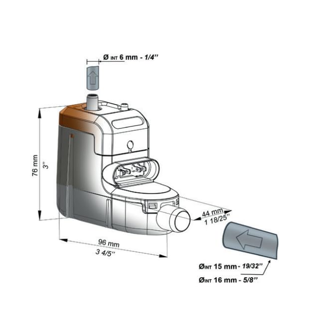 Sauermann Delta Pack Kondensatpumpe mit Kabelkanal (750 x 80 x60mm) Klimaanlage