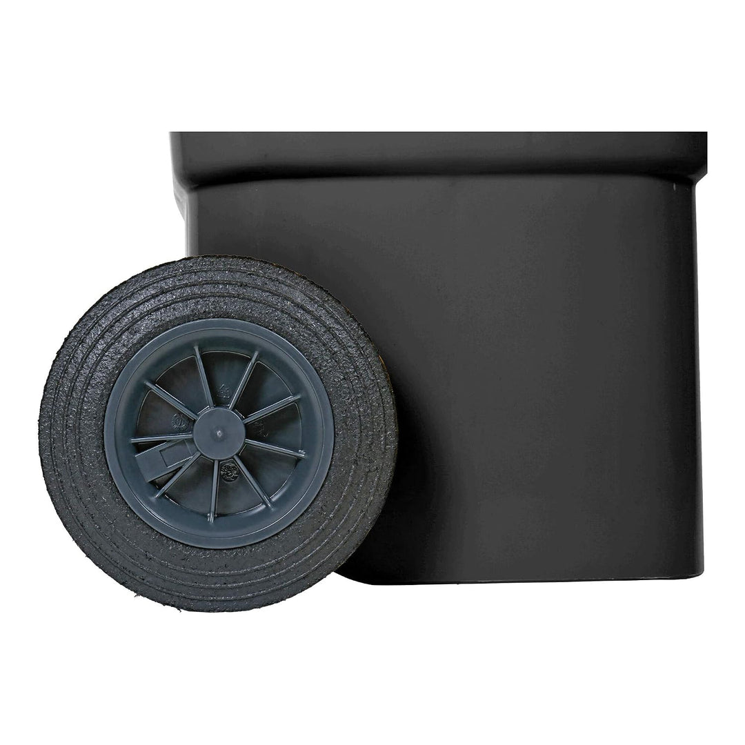 STIER 2-Rad-Müllgrossbehälter, Volumen 80 Liter, Mülleimer, grau, BxTxH 445x520x939 mm, Mülltonne, R