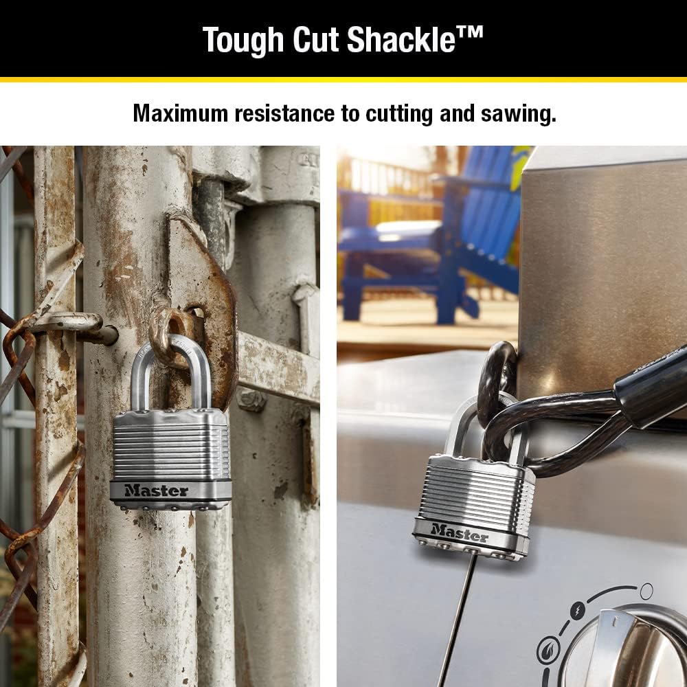Master Lock M5XD Magnum Vorhängeschloss mit Schlüssel, 1 Stück 1 Pack, 1 Pack