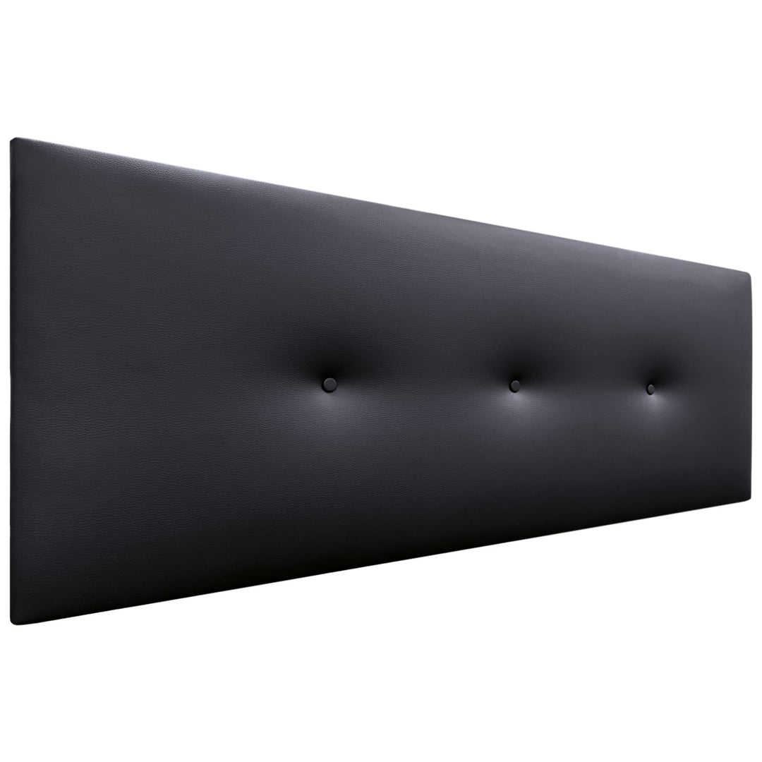 DHOME Kunstleder oder Acualine Stoff Kopfteil einfarbig mit Knöpfen gepolstert HIGH Range Luxus Bett
