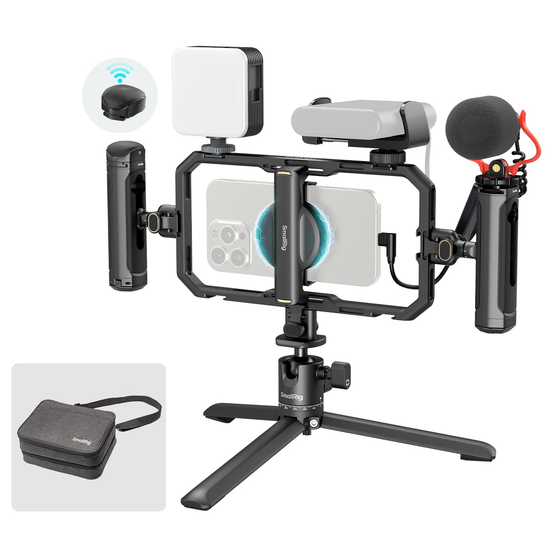 SmallRig All-in-One Universal Quick Release Phone Video Rig Kit Pro, Telefonstabilisator-Rig-Kit mit
