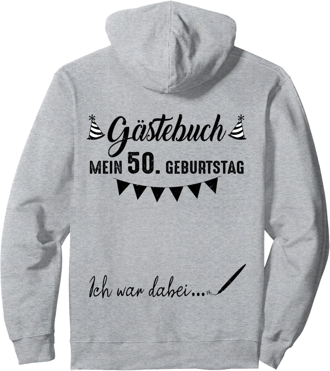 50. Geburtstag Eintrag Gästebuch 50 Jahre Lustiges Geschenk Pullover Hoodie