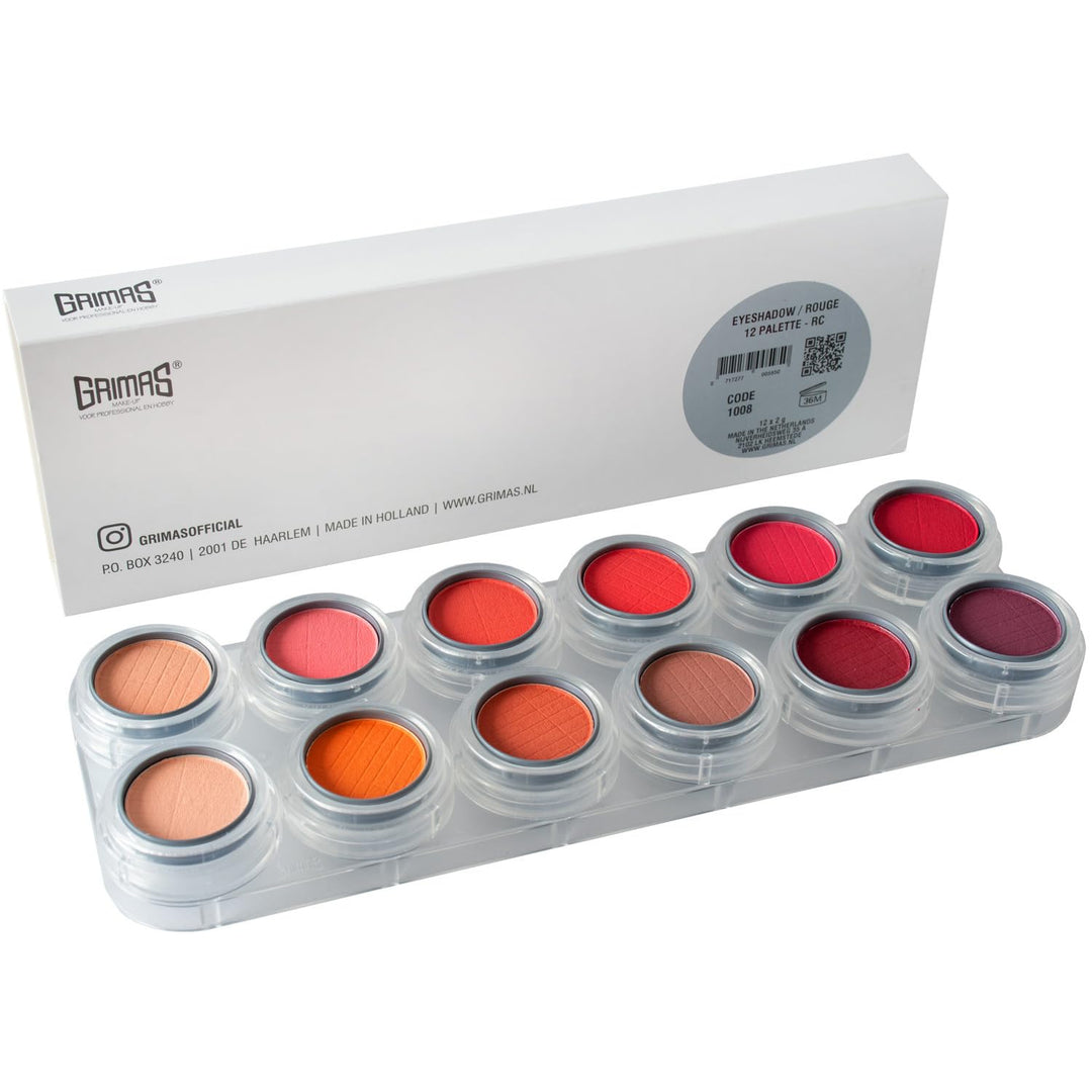 Rouge-/Lidschattenpalette RC mit 12 Farben