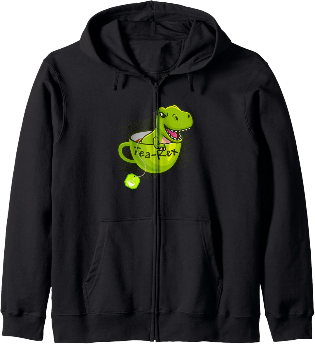 T-Rex Tea Rex Dino Tyrannosaurus - Tea Rex Kapuzenjacke