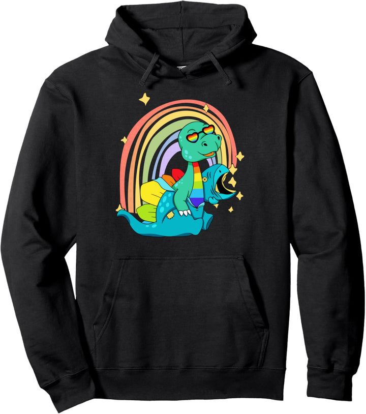LGBTQ - Dinosaurier - T-Rex Tragen Dino Kostüm Pullover Hoodie
