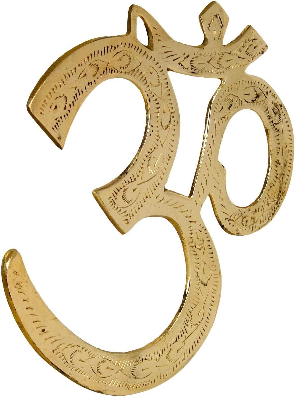 OM Zeichen aus Messing zum Aufhängen 30 cm