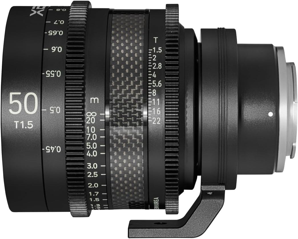 XEEN CF Cinema 50mm T1,5 Sony E Vollformat – professionelles Cine-Objektiv – Carbon Linsenzylinder –