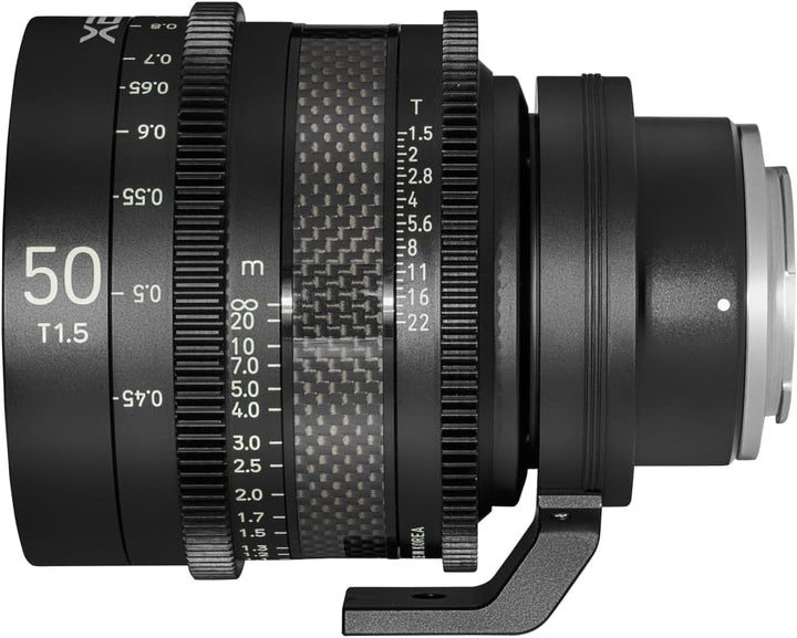 XEEN CF Cinema 50mm T1,5 Sony E Vollformat – professionelles Cine-Objektiv – Carbon Linsenzylinder –