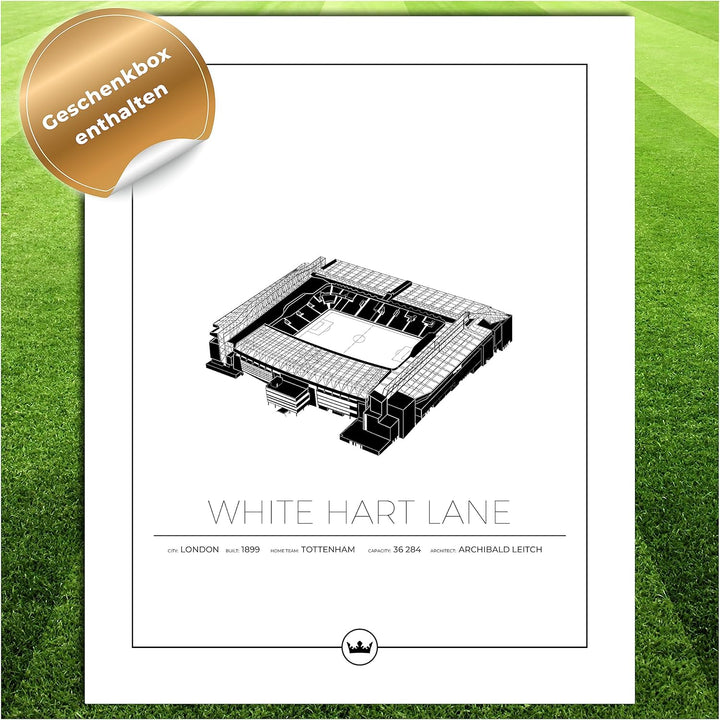 Sverigemotiv Fussballstadion-Wandkunstdruck – Fussballgeschenke für Jungen, Mädchen, Männer – Beste