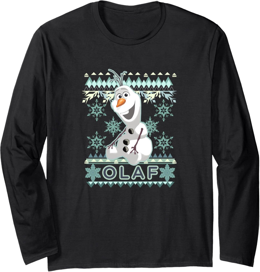 Disney Frozen Olaf Ugly Christmas Sweater Langarmshirt