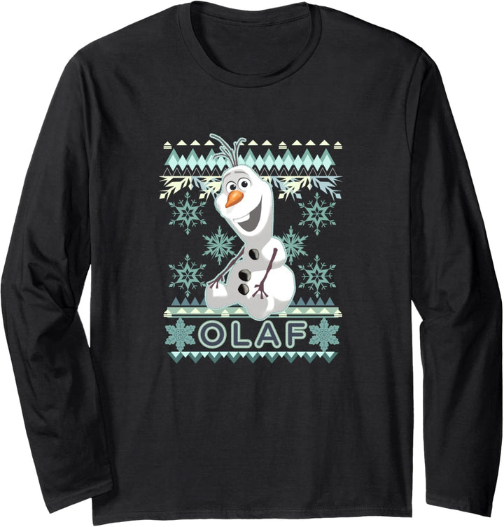 Disney Frozen Olaf Ugly Christmas Sweater Langarmshirt