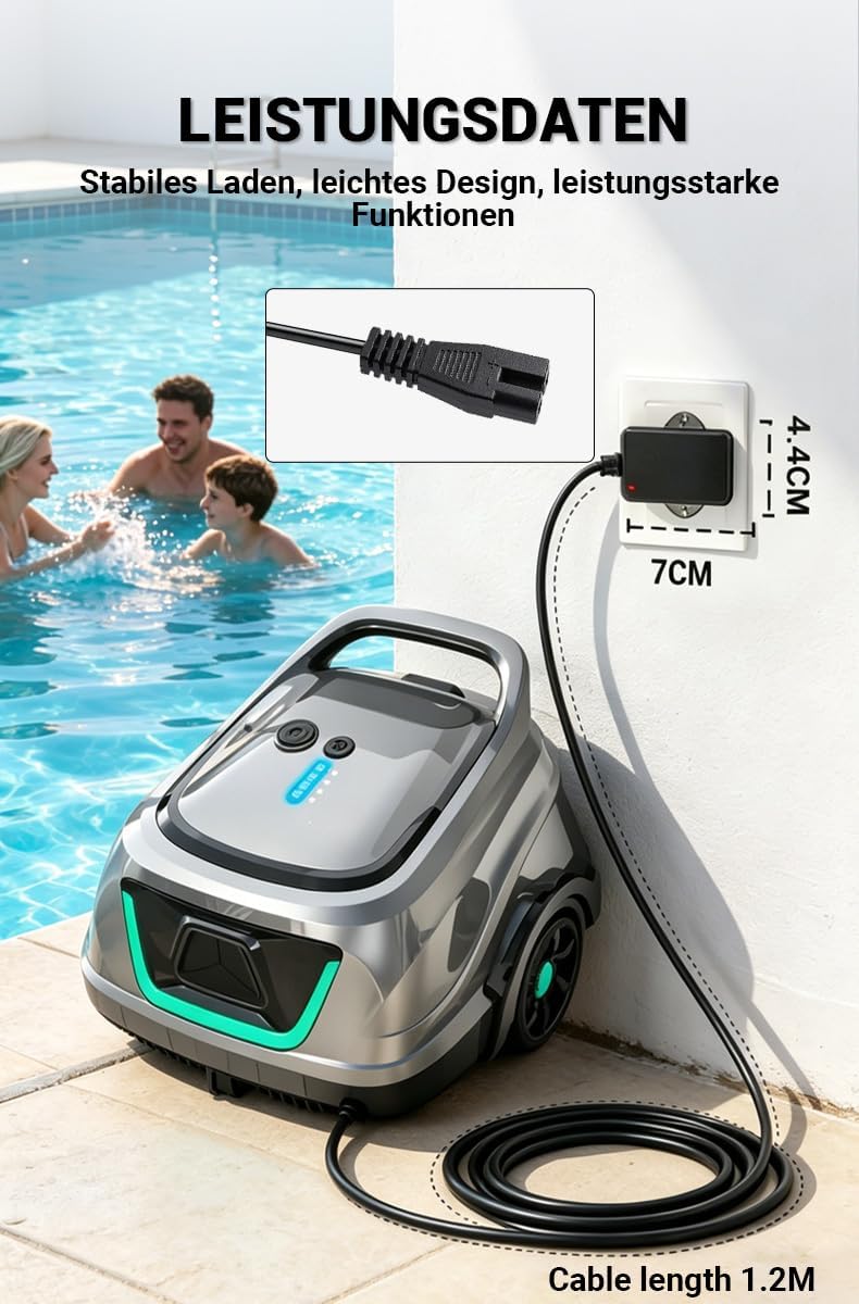 Bouge 25,2V Ladegerät für Wybot A1 OS2010 kabellosen Poolroboter - Poolsauger Ladekabel – Schnelllad