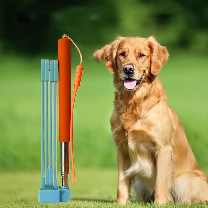 Haustierkotschaufel, Kotaufnehmer für Hunde, Teleskop-Reinigungszubehör mit Müllbeutel, Abfallentfer