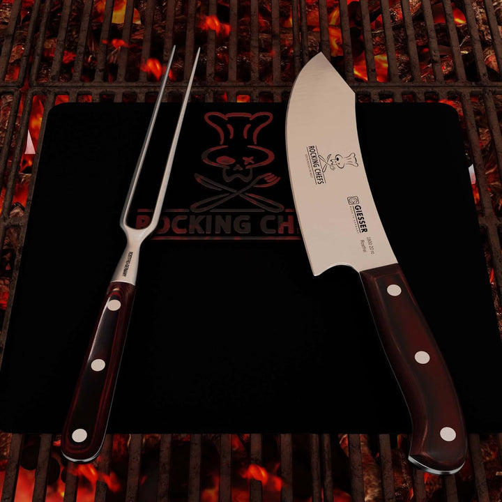 GIESSER seit 1776 - Made in Germany - PremiumCut, Rocking Chef, Tranchier Set 2 teilig, Kochmesser 2