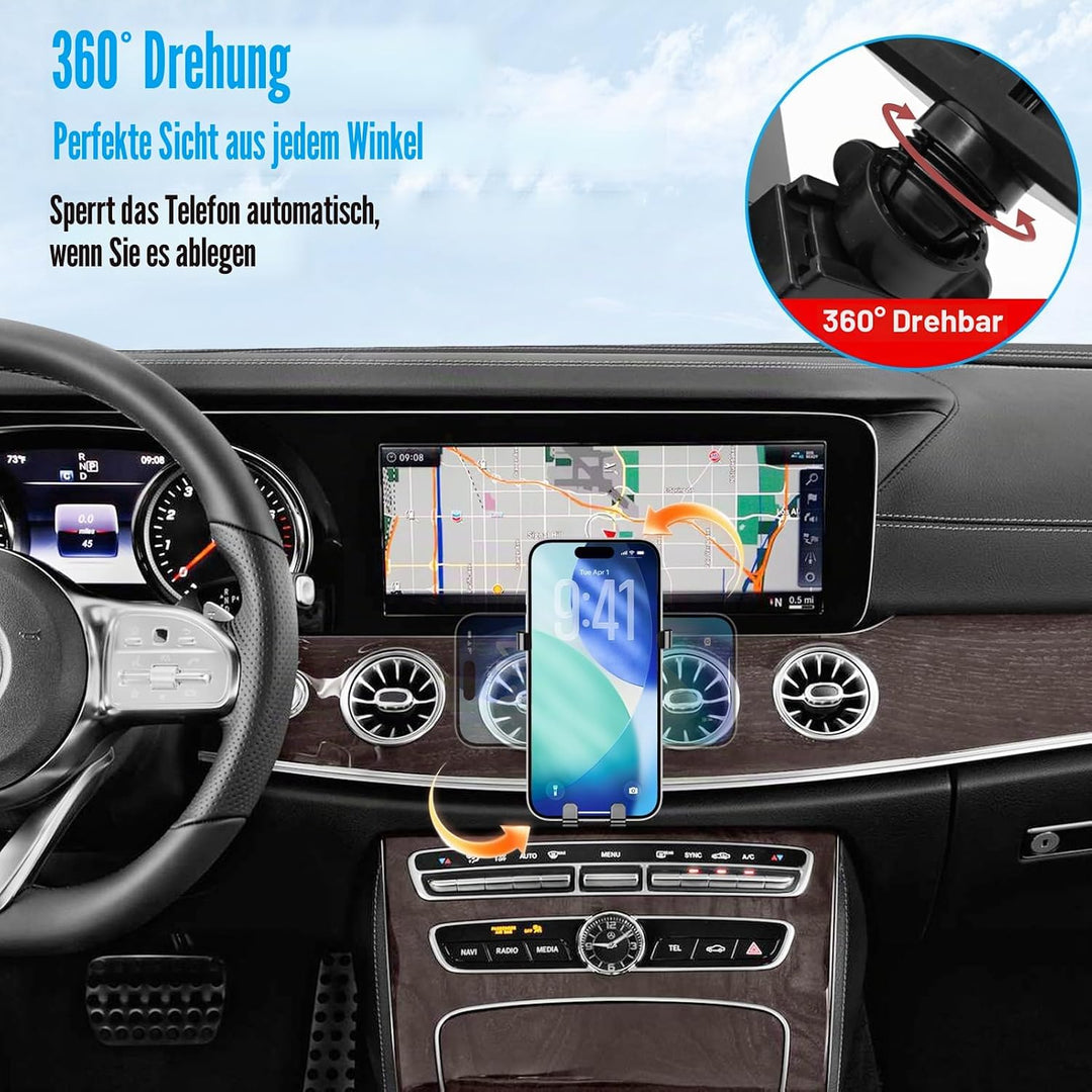 TTCR-II Kompatibel mit Handyhalterung Mercedes Benz E Klasse W213 2016-2023/CLS C257 2018-2023, Vers