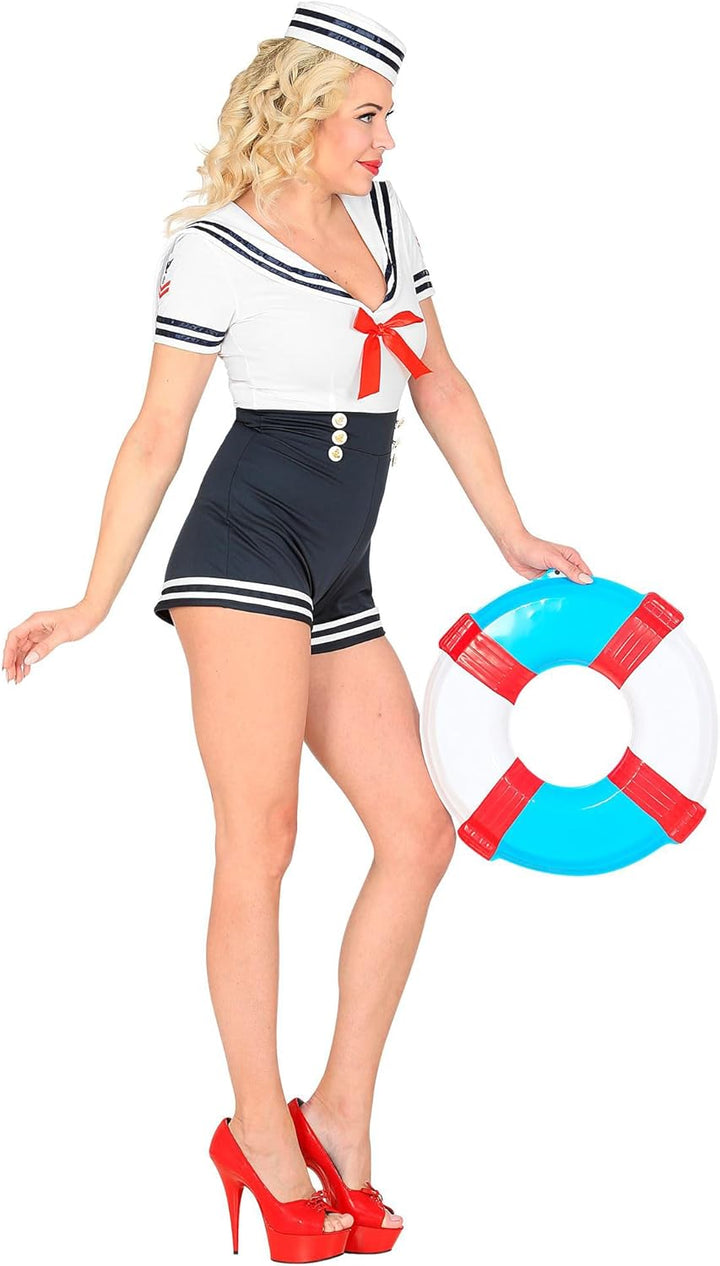 "SAILOR" (dress, hat) - (L), L