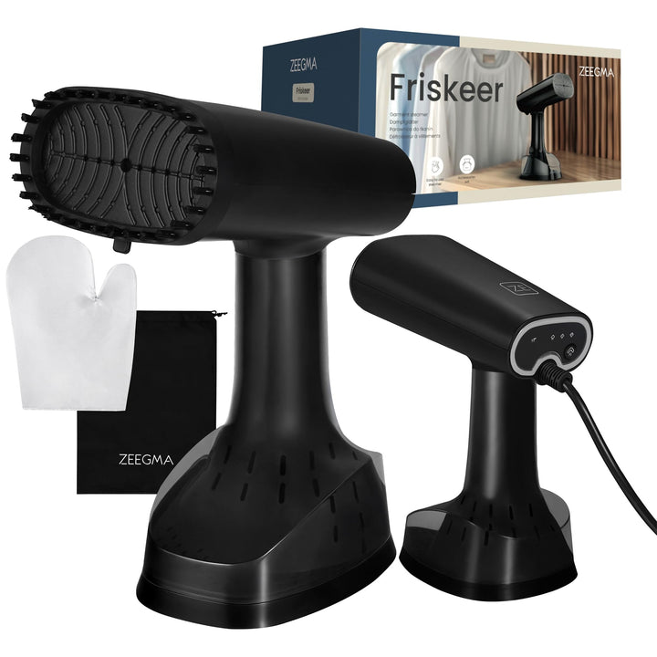 ZEEGMA FRISKEER 2-in-1 tragbarer Dampfglätter, Steamer, Dampfbügeleisen 1640 W, 380 ml Dampfleistung
