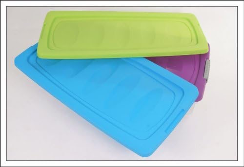 Spetebo Unterbettkommode mit Rollen 40 Liter - Aufbewahrungsbox ca. 80 cm x 40 cm x 17 cm - Unterbet