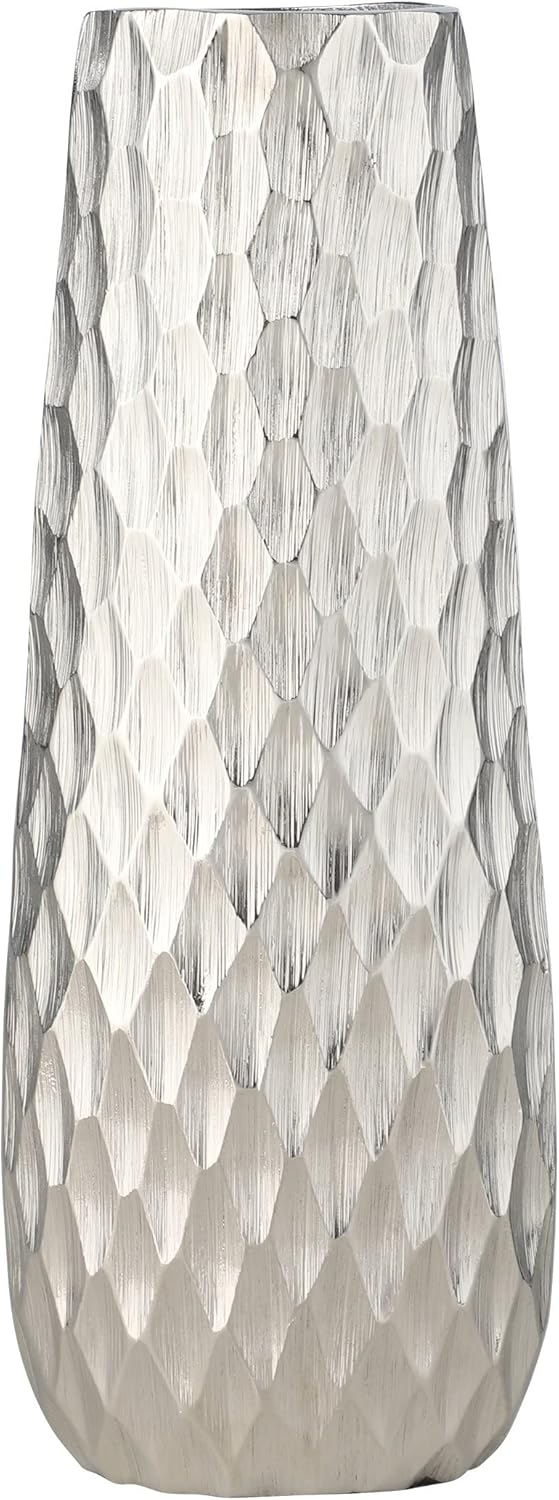 EGLO LIVING Metallvase Nilgaut, Elegante Deko Vase, gehämmerte Dekovase für Wohnzimmer, Blumenvase a