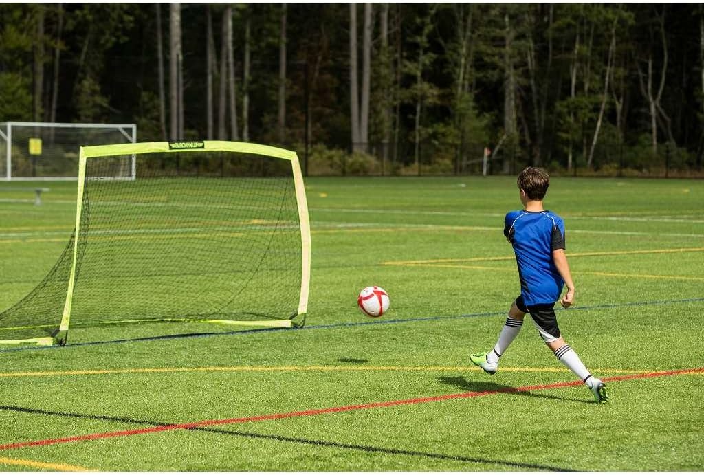 Franklin Sports Blackhawk Fussballtor für den Garten – tragbare Pop-up-Fussballnetze, Faltbare Tore