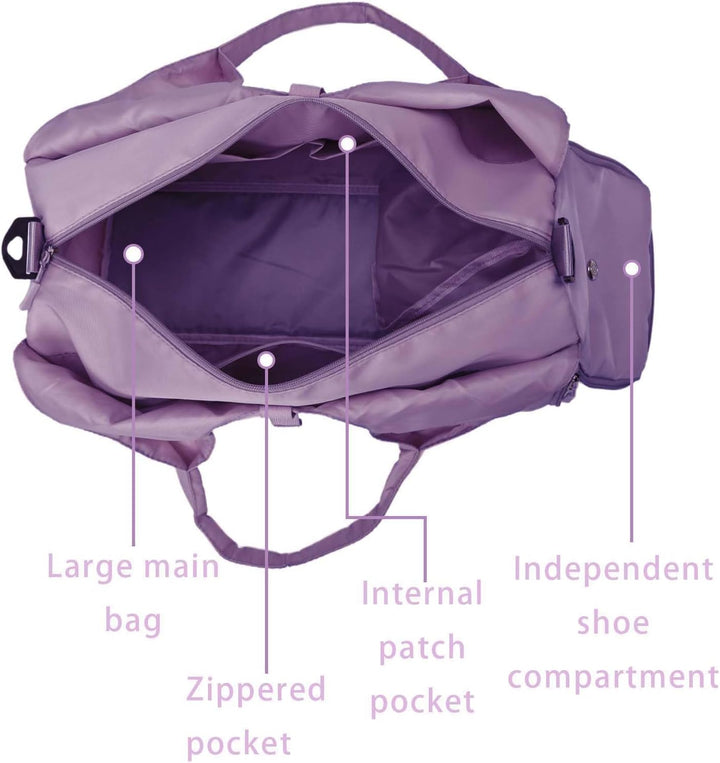 Gym Yoga Bag Damen Yogatasche Gross Workout-Tanz-Tragetasche,Sporttasche für Damen,Sport-Reisetasche