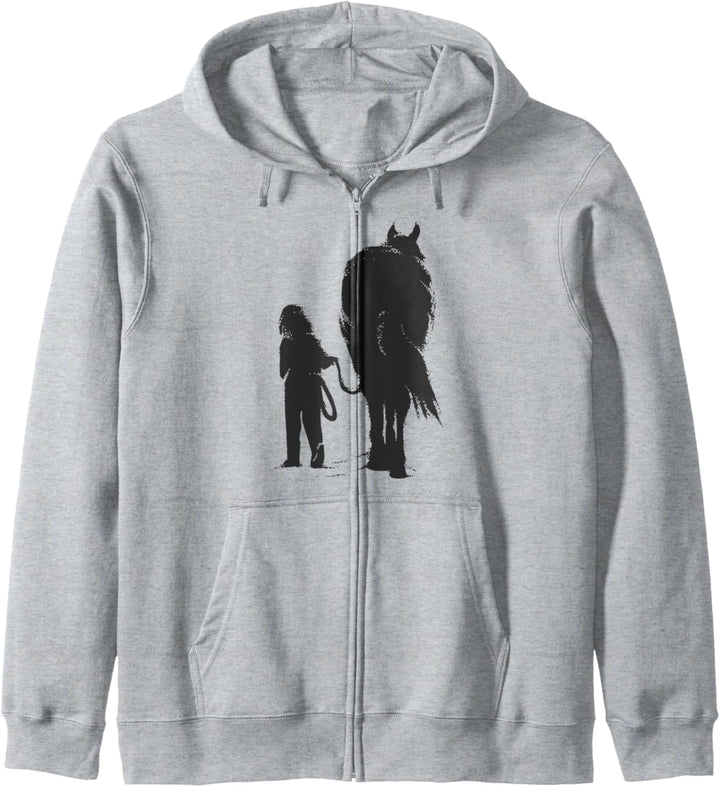 Mädchen mit Pferd Kapuzenjacke