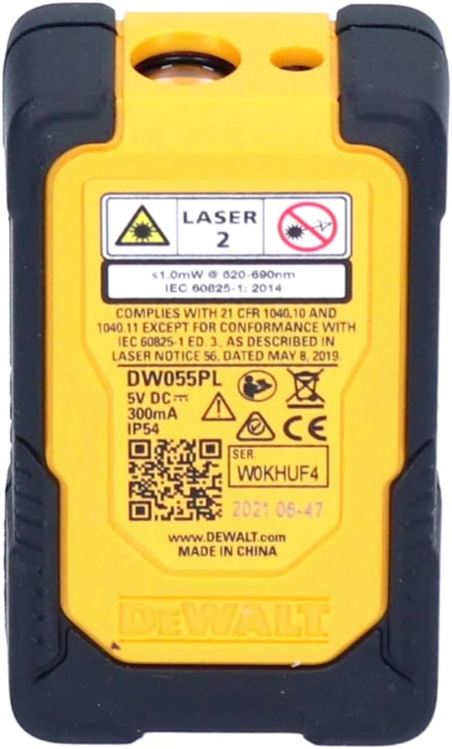 DEWALT láser de bolsillo con alcance 16m. Solo distancias, Multicolor 16 m, 16 m