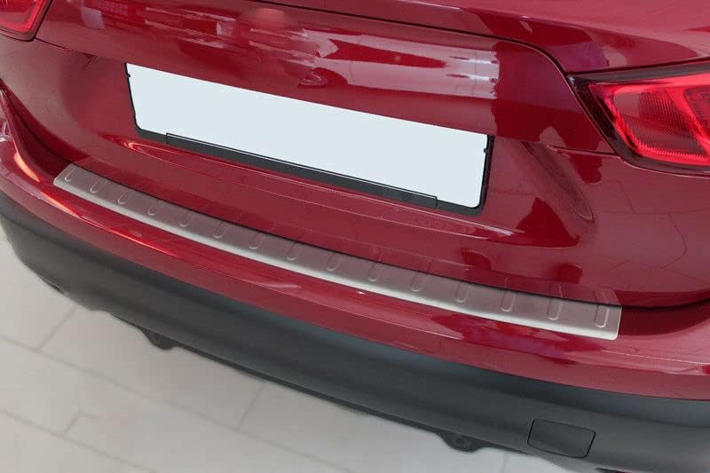 Ladekantenschutz Edelstahl MATT kompatibel für NISSAN QASHQAI II, J11, 2013-2016 | mit Abkantung | p