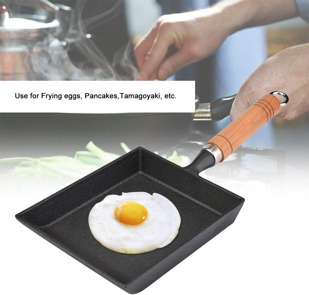 Ymiko Tamagoyaki Pfanne Gusseisen, Japanische Omlettenpfanne, Eierpfanne Induktion, Mini Omelette Pf