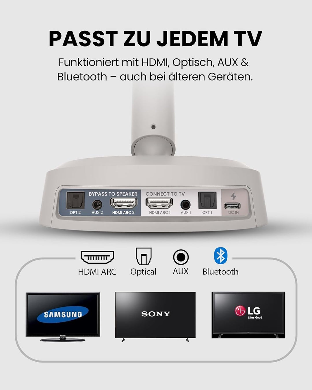 Avantree Crescendo Me – Personalisierte Funkkopfhörer Kabellos für Fernseher & Senioren, TV Kopfhöre