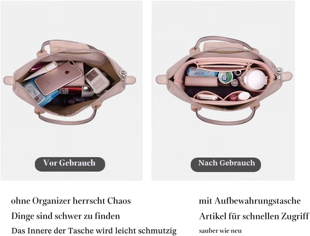 D.DUO Tascheneinsatz-Organizer, Geldbörsenzubehör,Passend Für Longchamp Tragetasche mit langem Griff