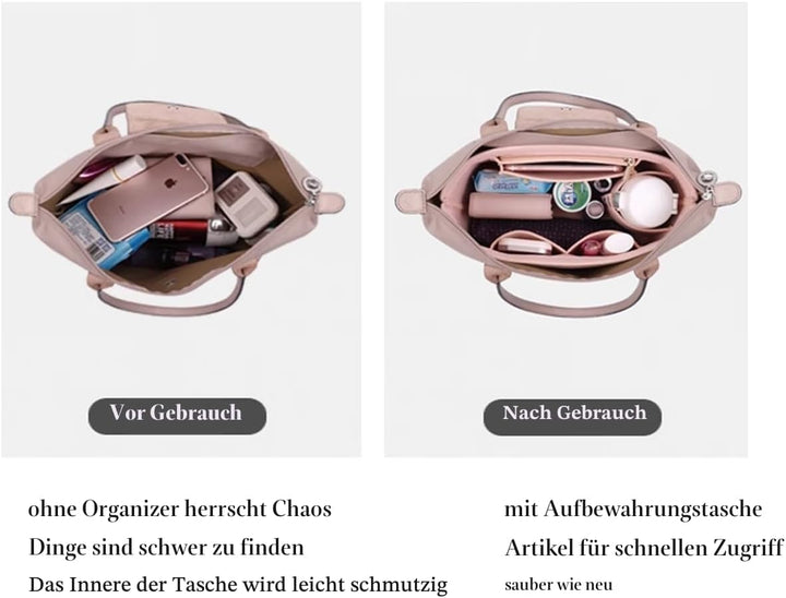 D.DUO Tascheneinsatz-Organizer, Geldbörsenzubehör,Passend Für Longchamp Tragetasche mit langem Griff