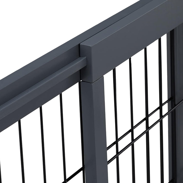 Relaxdays Absperrgitter, ausziehbares Schutzgitter, Treppe & Tür, HxB: 56 x 70-108 cm, freistehend,